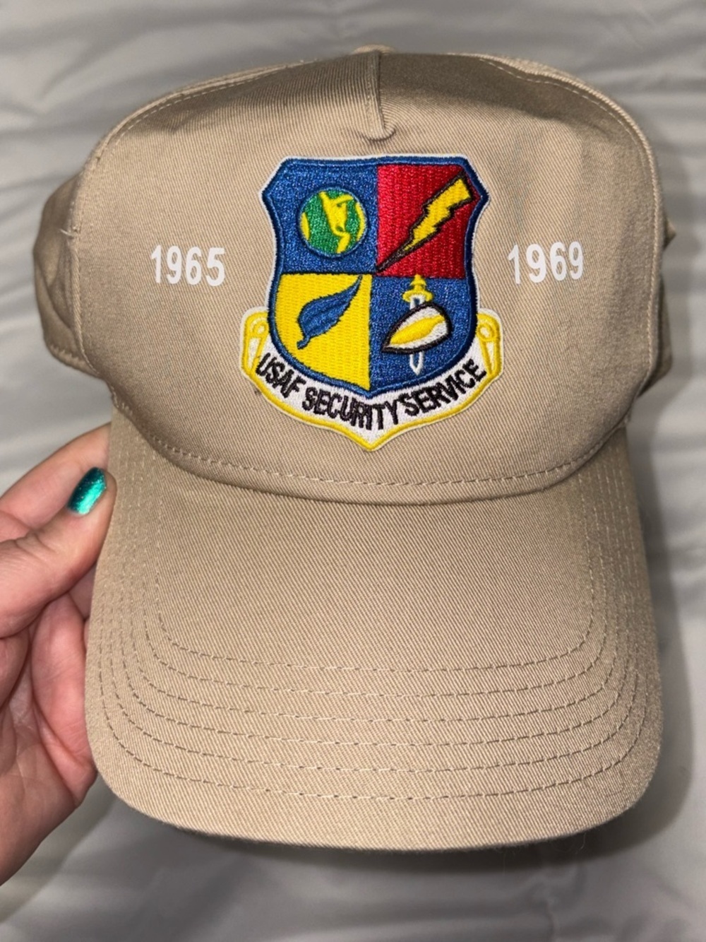 USAF Security Forces Cap Hat Vintage Otto 1960’s